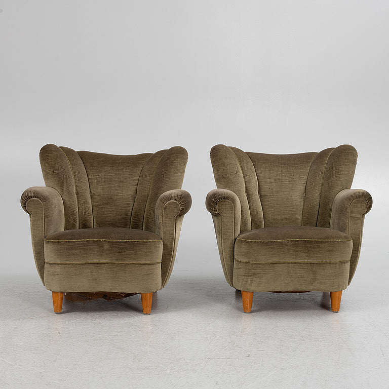 Swedish Easy chairs, – Home 1940\'s Hopp