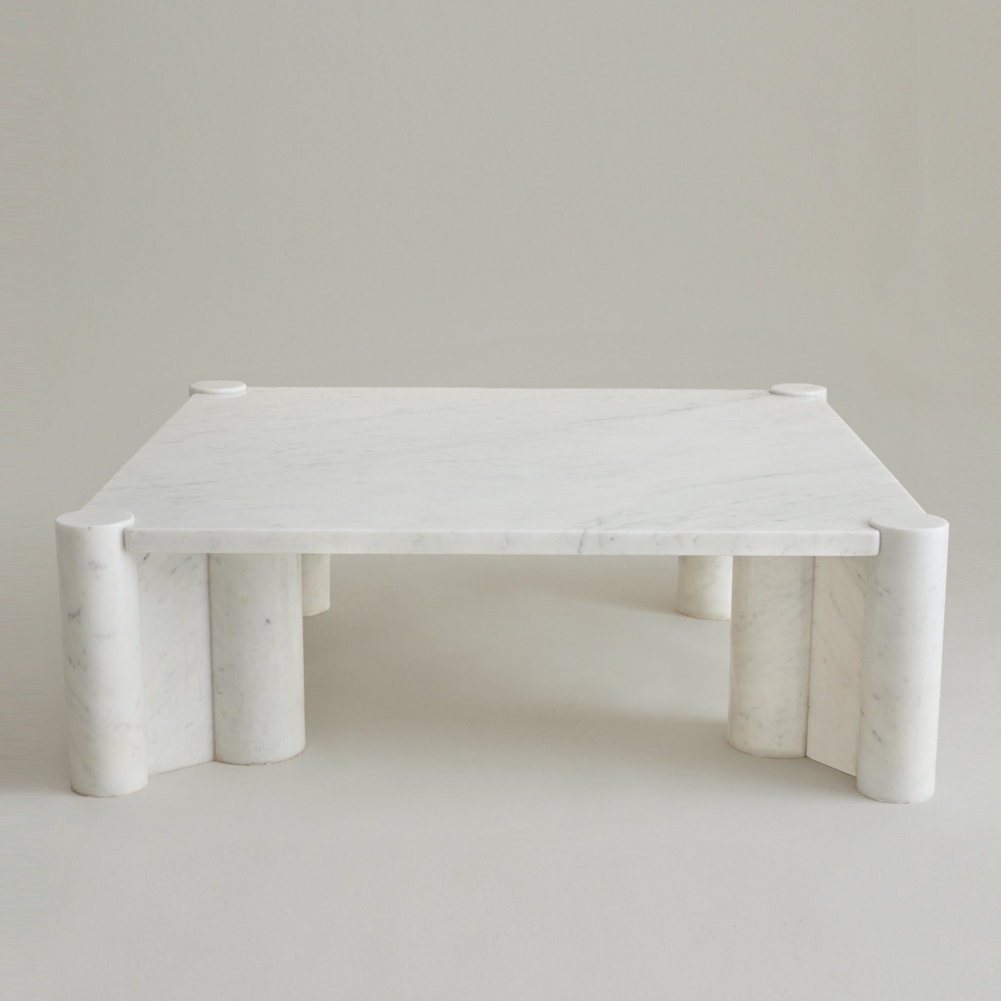 SOLD Gae Aulenti "Jumbo" Carrara Marble Table, for Knoll International 1970's