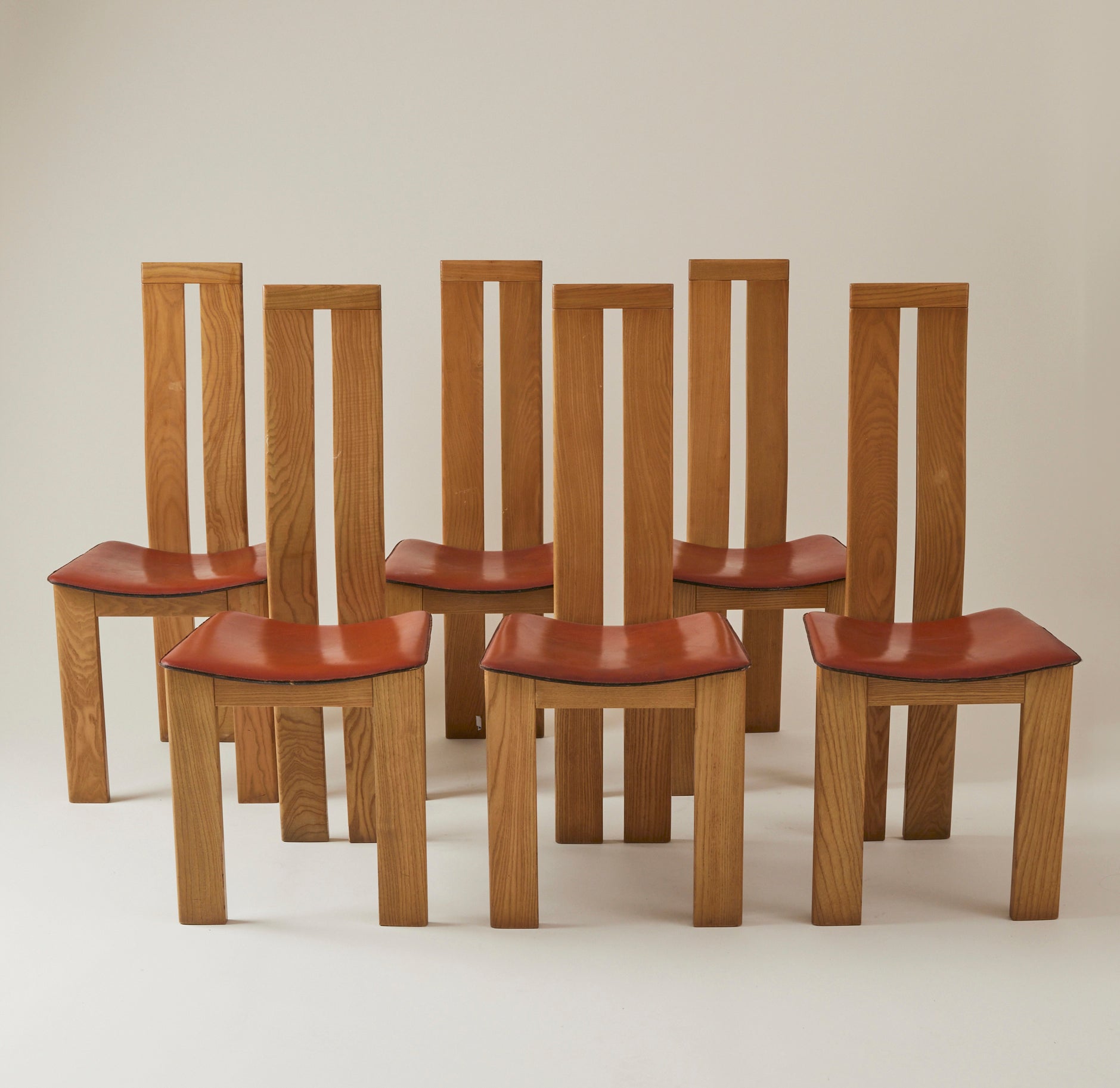 Mario Marenco for Mobilgirgi Dining Chairs, Walnut Frame Mario Marenco for Mobilgirgi Dining Chairs, Walnut Frame