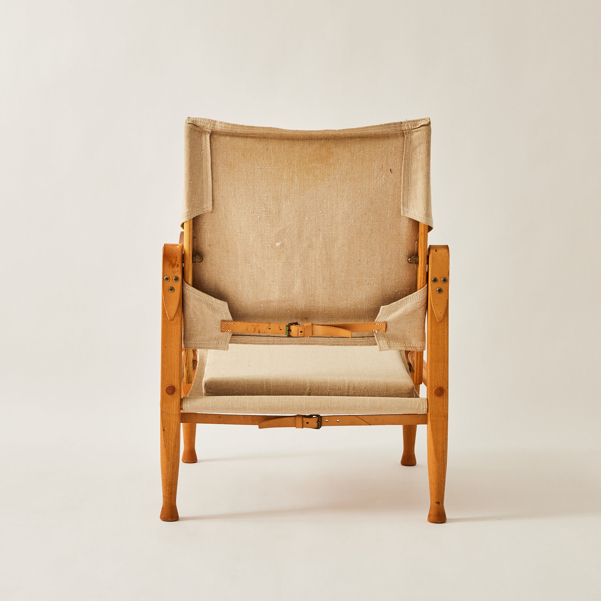 SOLD Kaare Klint Safari Chairs for Rud Rasmussen in  and Canvas