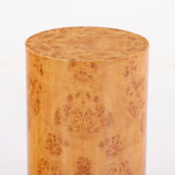 Burl Wood Cylindrical Pedestals