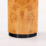 Burl Wood Cylindrical Pedestals