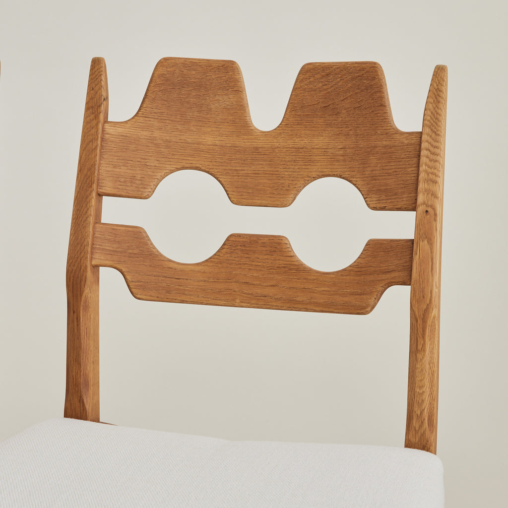 SOLD Henry Kjaernulf Oak "Razorblade" Chairs, 1960s Vintage Danish Mid Century, Set of 6