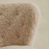 SOLD Gösta Jonsson Style Swedish Sheepskin Loungechair, 1940's