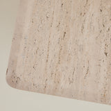 SOLD Mario Bellini attributed Travertine Side Table, 1970's