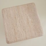 SOLD Mario Bellini attributed Travertine Side Table, 1970's