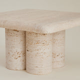 SOLD Mario Bellini attributed Travertine Side Table, 1970's