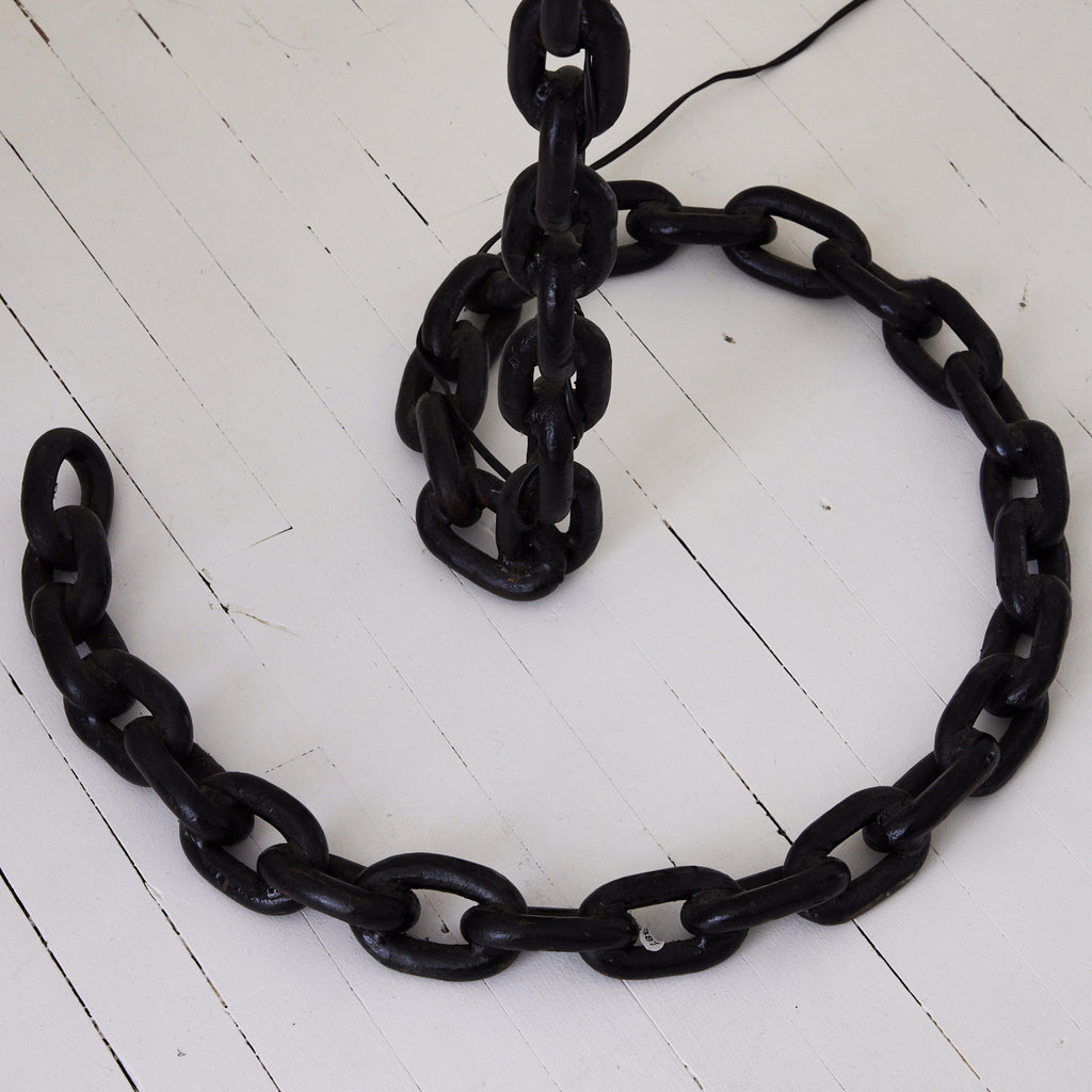 Chain Link Floor lamp in the style of Franz West