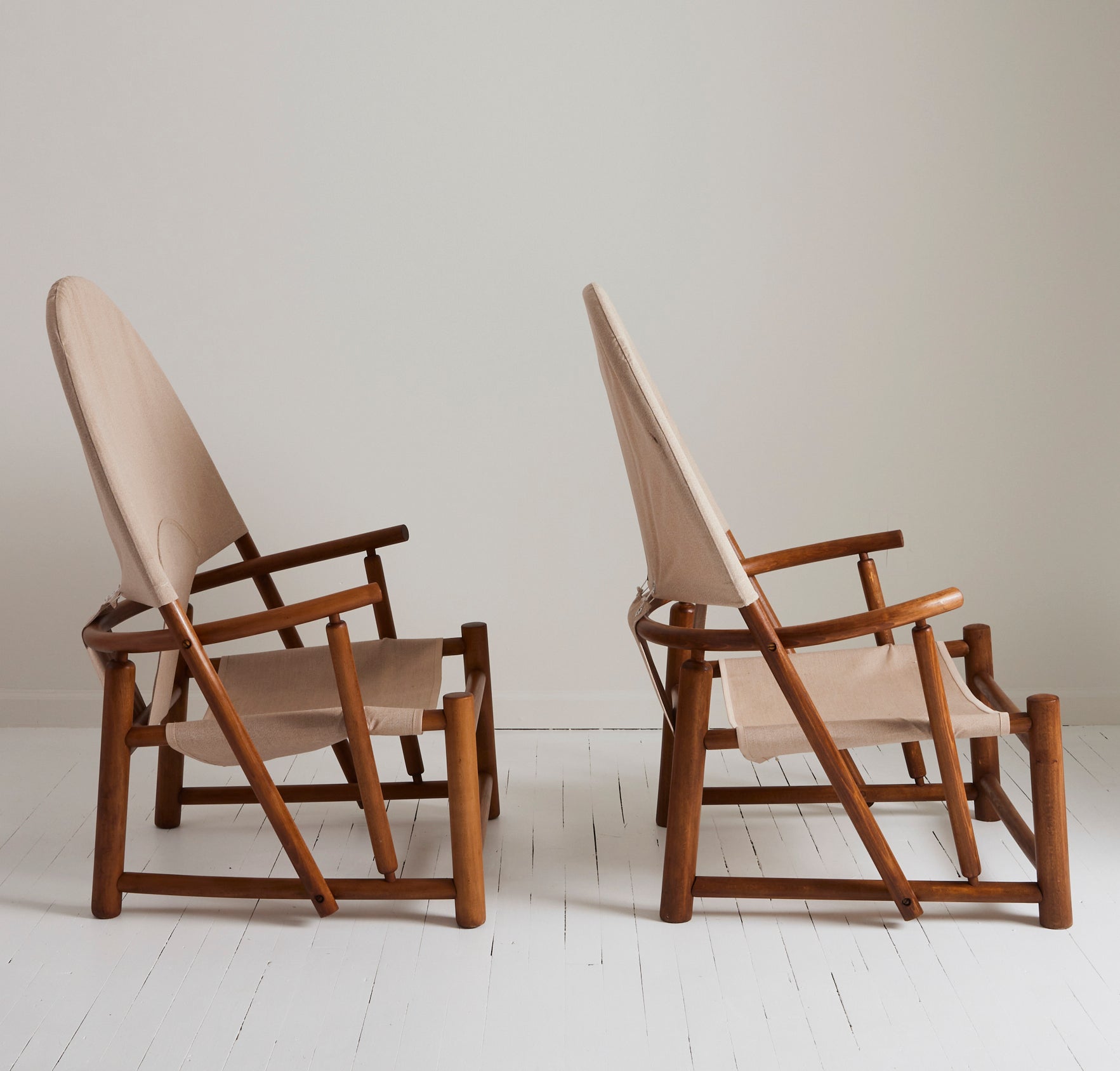 Piero Palange & Werther Toffoloni Hoop Chair for Germa, 1970's, a Pair