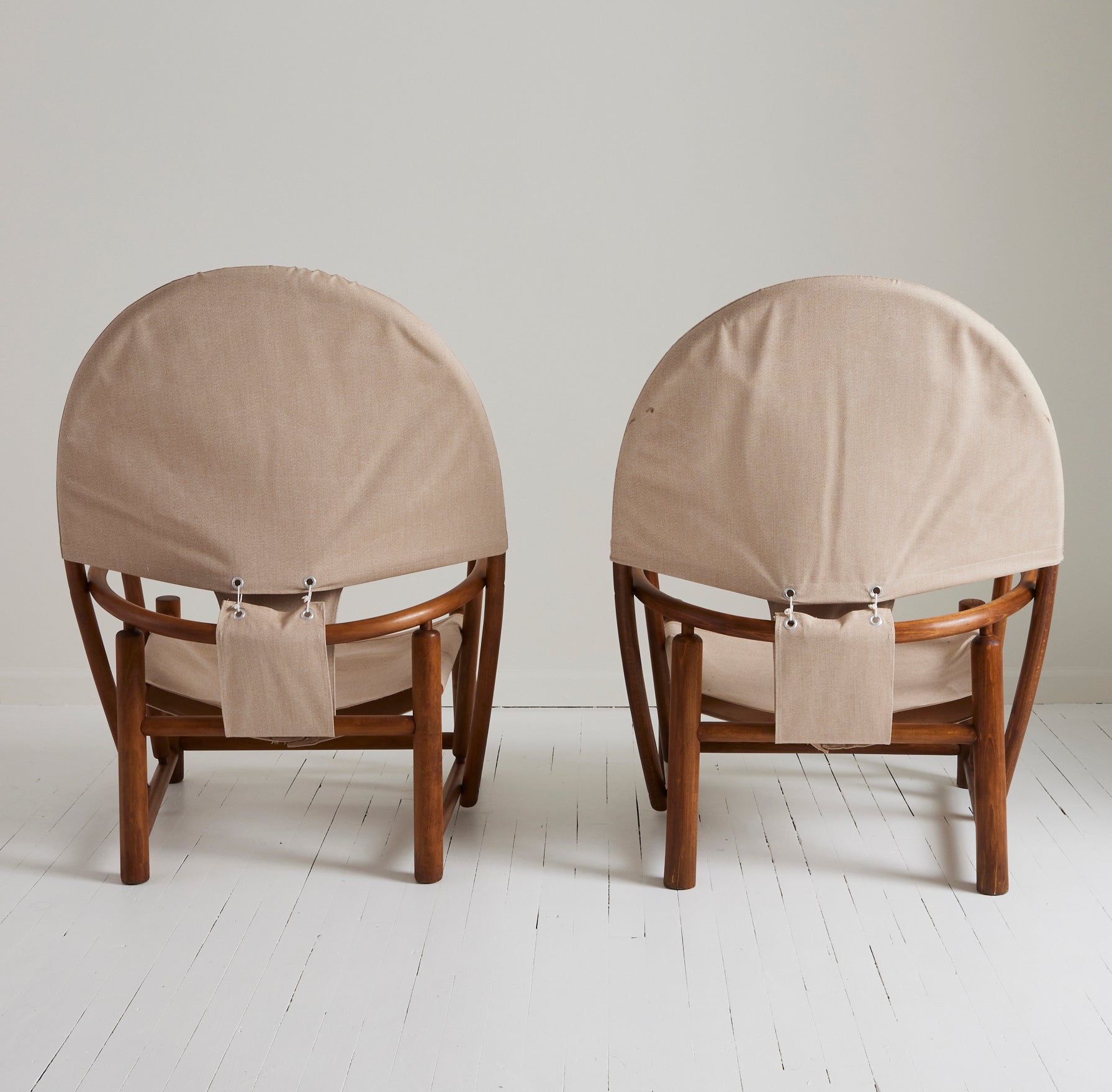 Piero Palange & Werther Toffoloni Hoop Chair for Germa, 1970's, a Pair