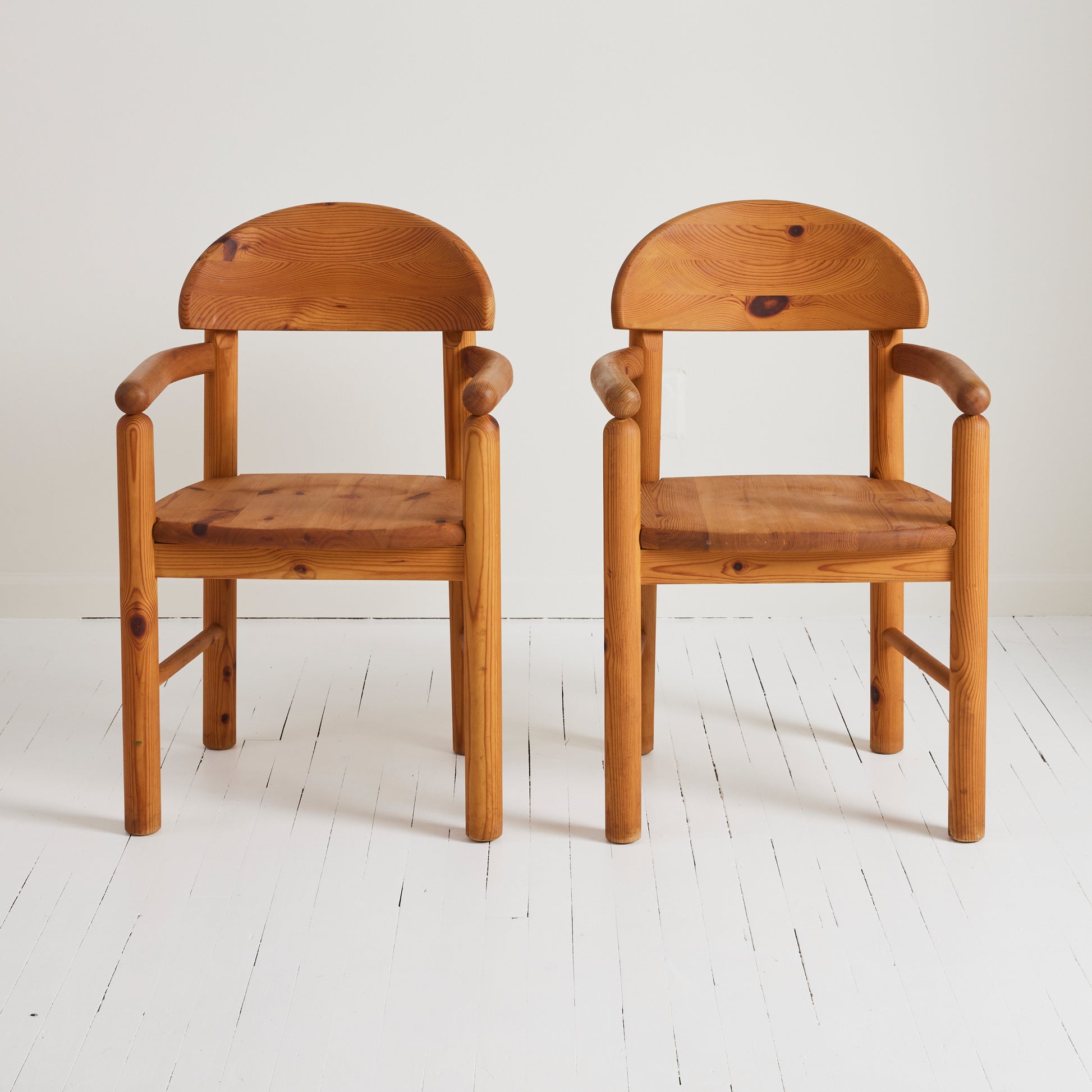 SOLD Rainer Daumiller Pine Dining Chairs, Mid Century Danish Design, 1970's, Set of 8