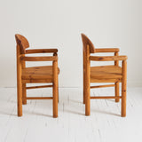 Rainer Daumiller Pine Dining Chairs, Mid Century Danish Design, 1970's, Set of 8