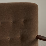 Alfred Christiansen Danish Modern Velvet Mohair Easy Chair, 1940s