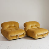 Afra and Tobia Scarpa "Soriana" Lounge Chairs made by Cassina, 1970's, a pair