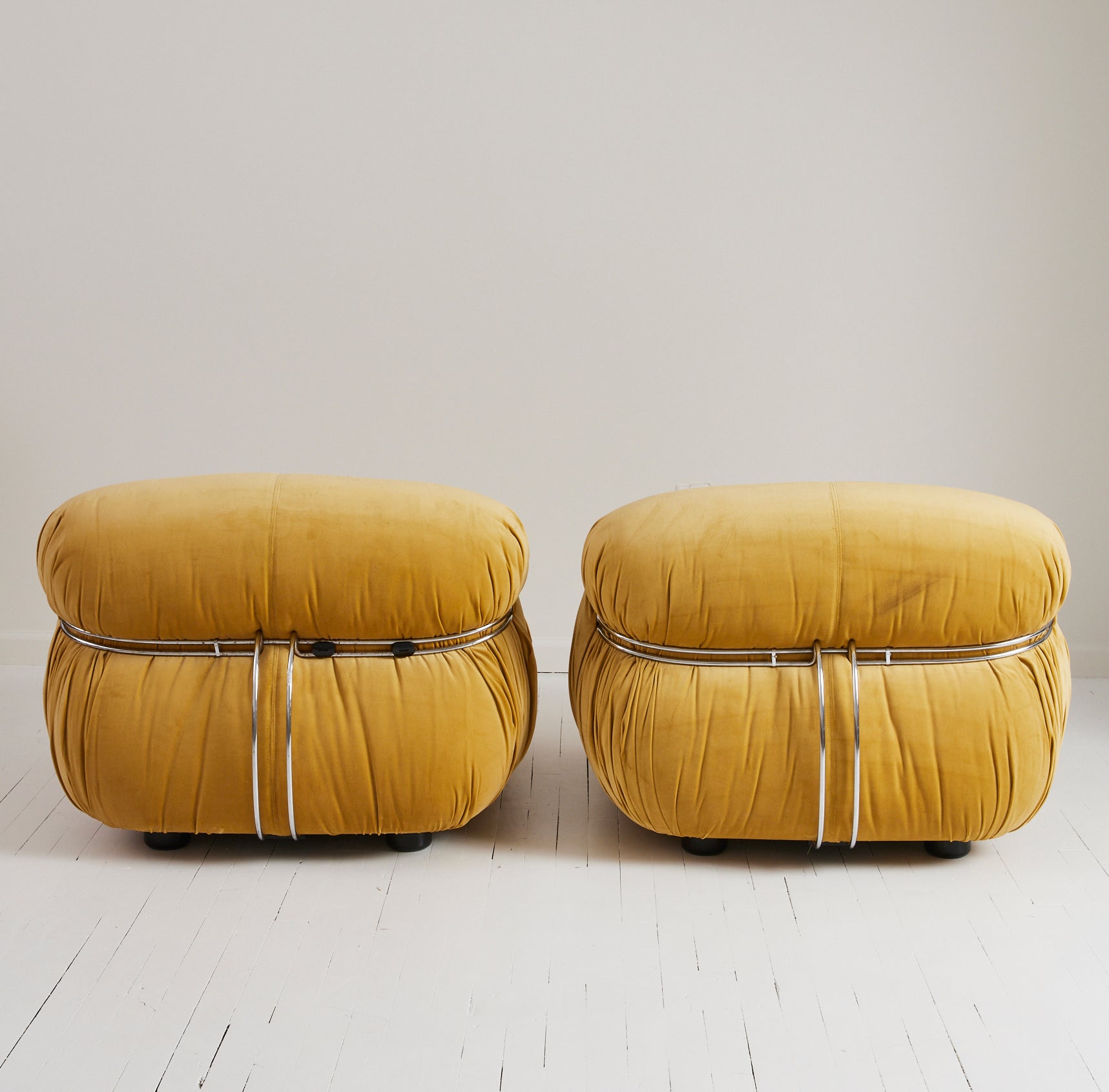 SOLD Afra and Tobia Scarpa "Soriana" Lounge Chairs made by Cassina, 1970's, a pair