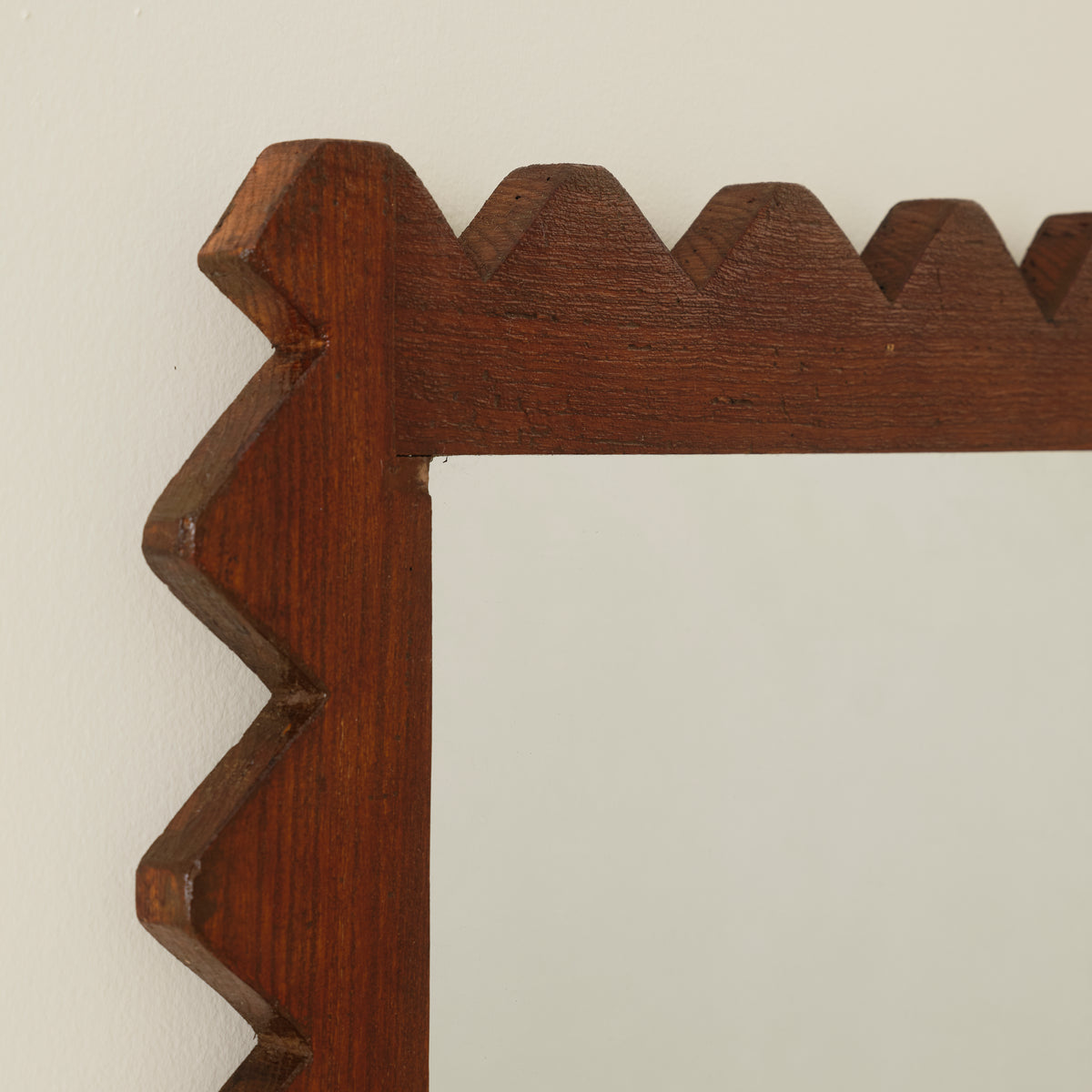 Italian Solid Wood Hand Carved Mirrors, a pair