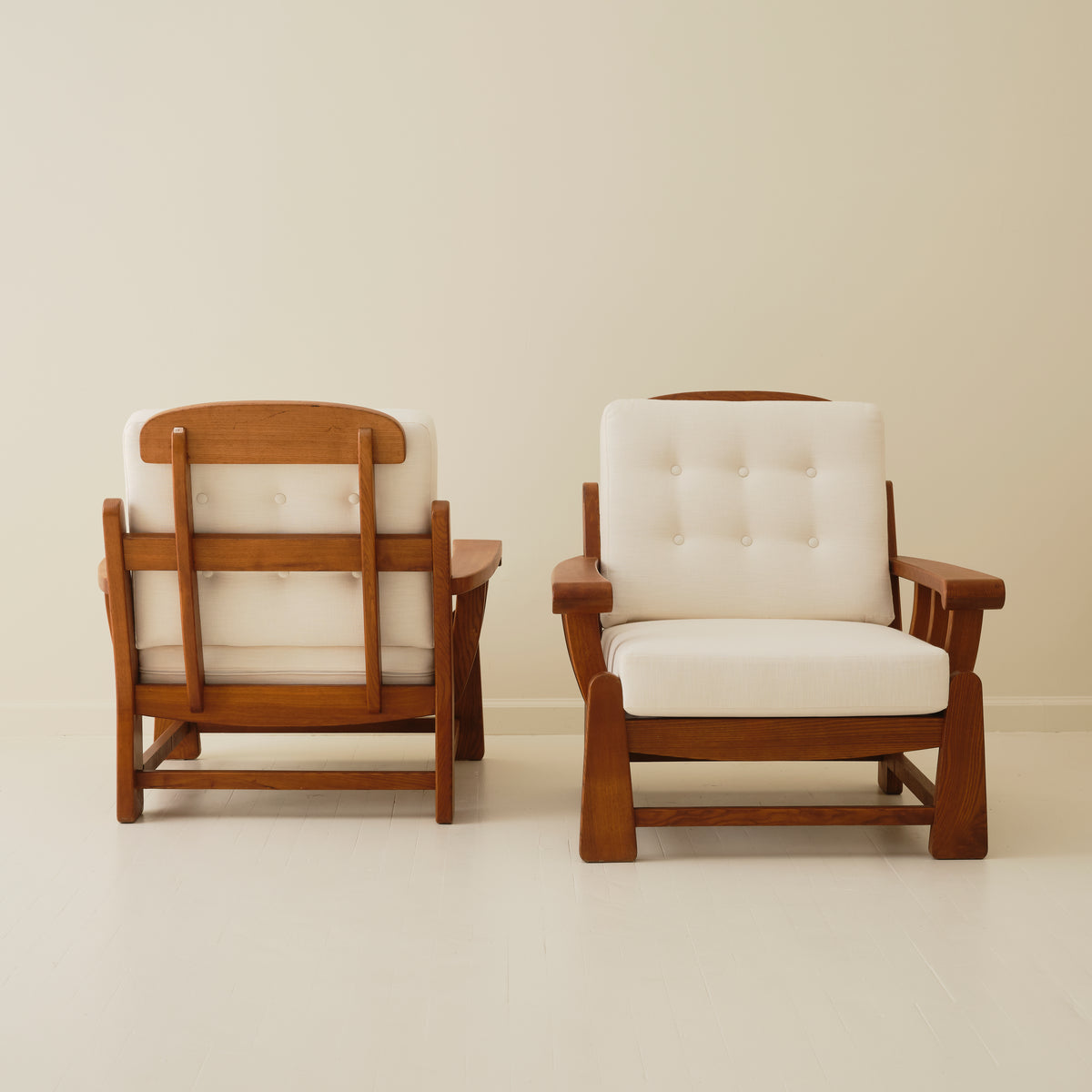 Maison Regain Chairs Chairs, a pair, 1960's