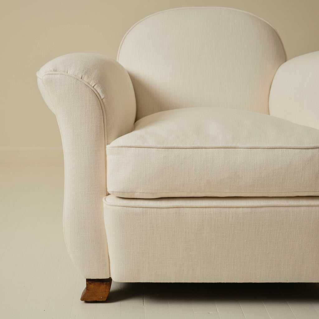 French Art Deco Club Chairs, a Pair, 1940's