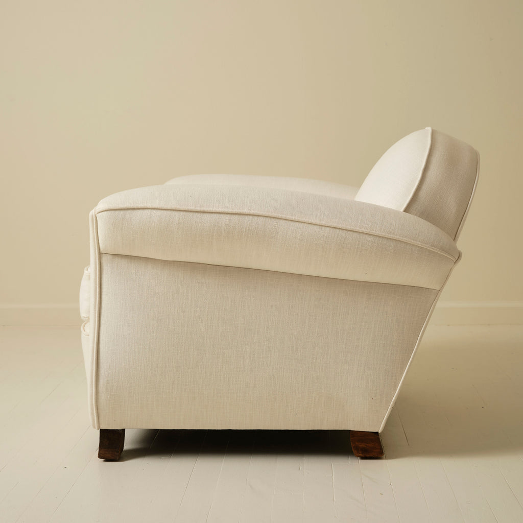 French Art Deco Club Chairs, a Pair, 1940's