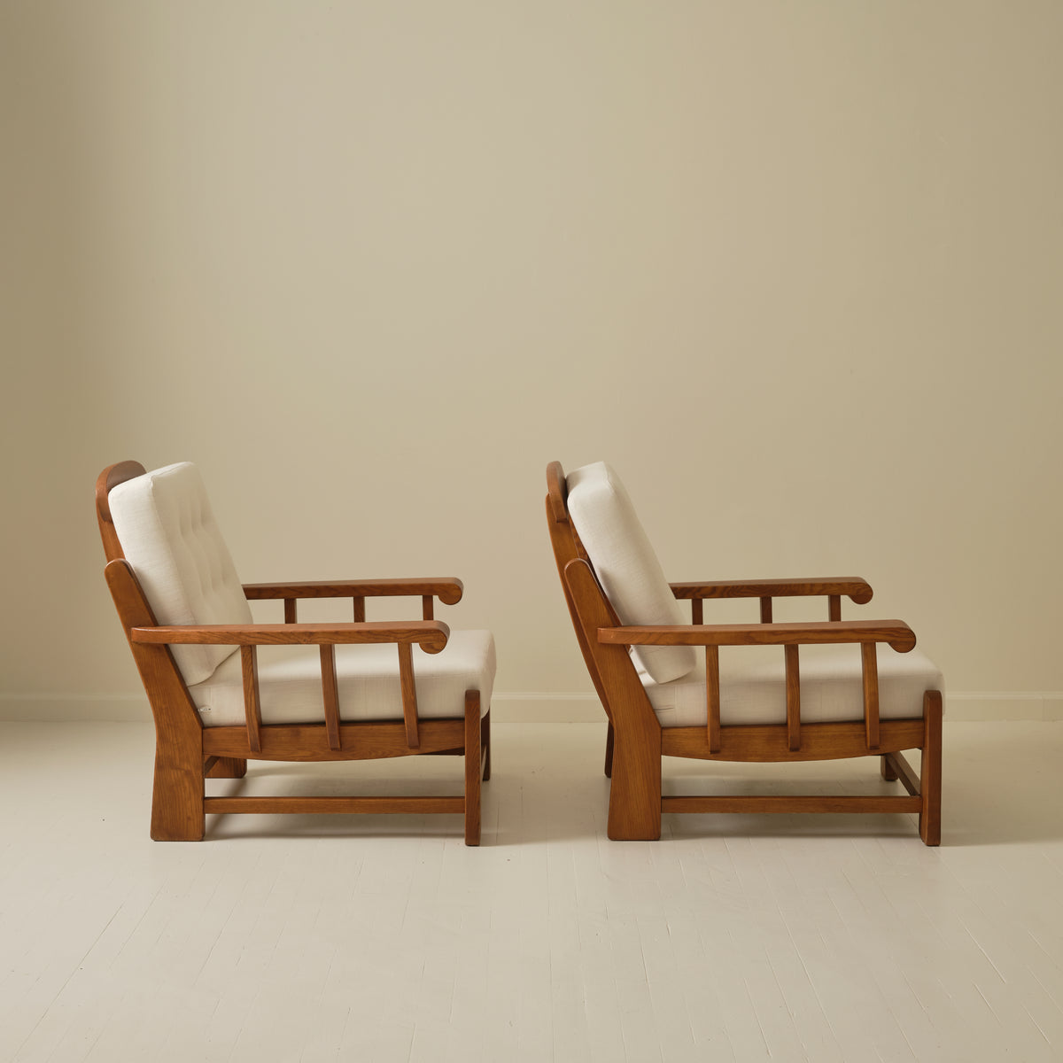 Maison Regain Chairs, a pair, 1960's