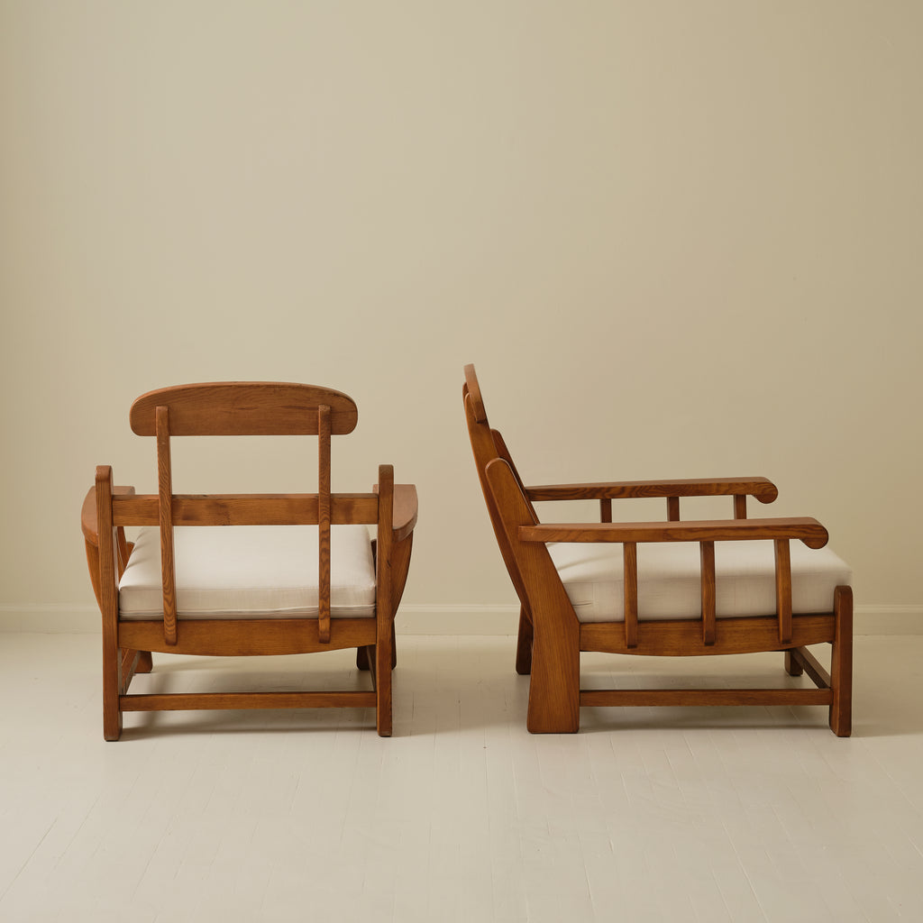 Maison Regain Chairs, a pair, 1960's