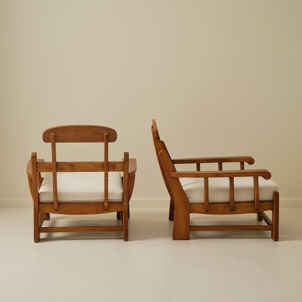 Maison Regain Chairs, a pair, 1960's