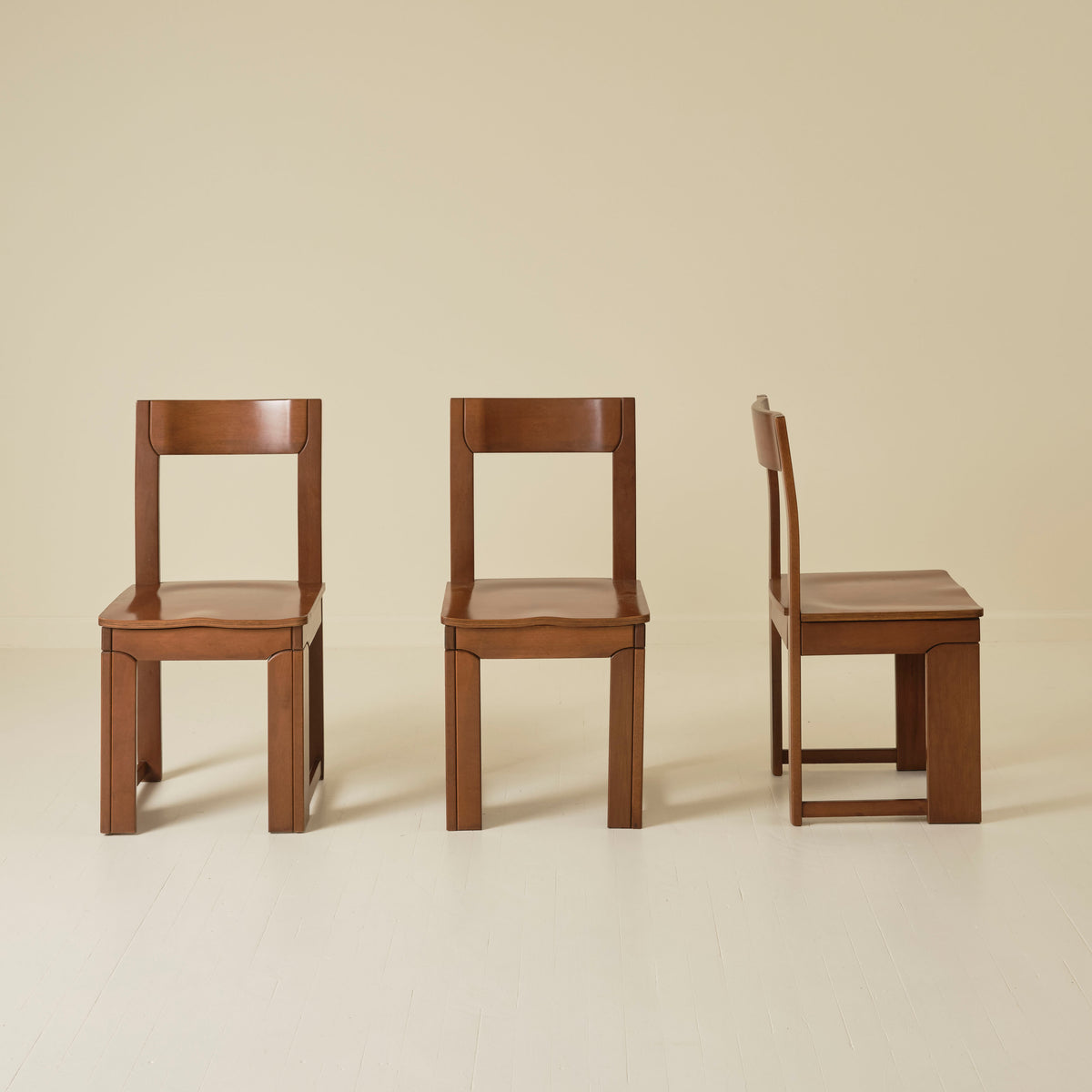 Italian Modernist dining chairs, Set of 6, 1970s
