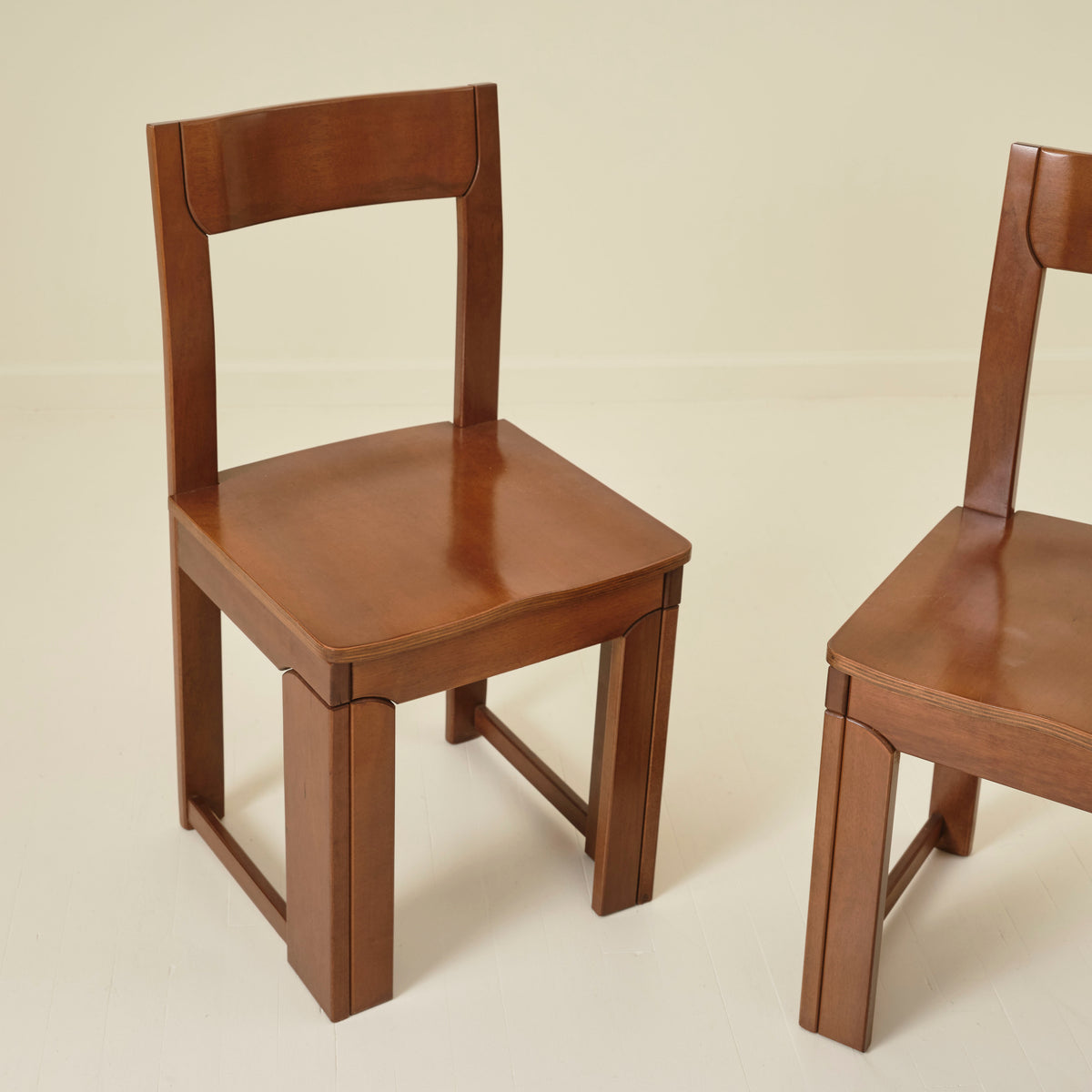 Italian Modernist dining chairs, Set of 6, 1970s