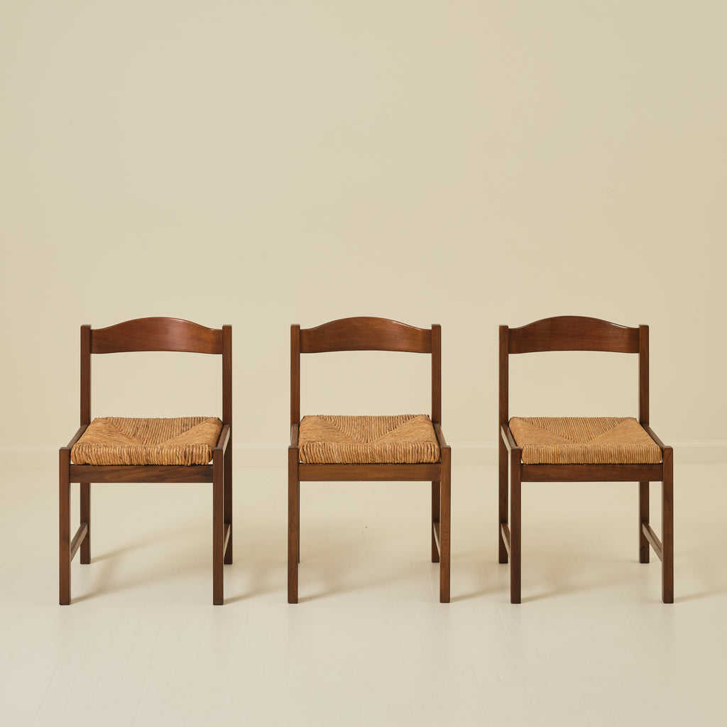 Giovanni Michelucci "Torbecchia" Series Dining Chairs by Poltronova, Set of 6, 1960s