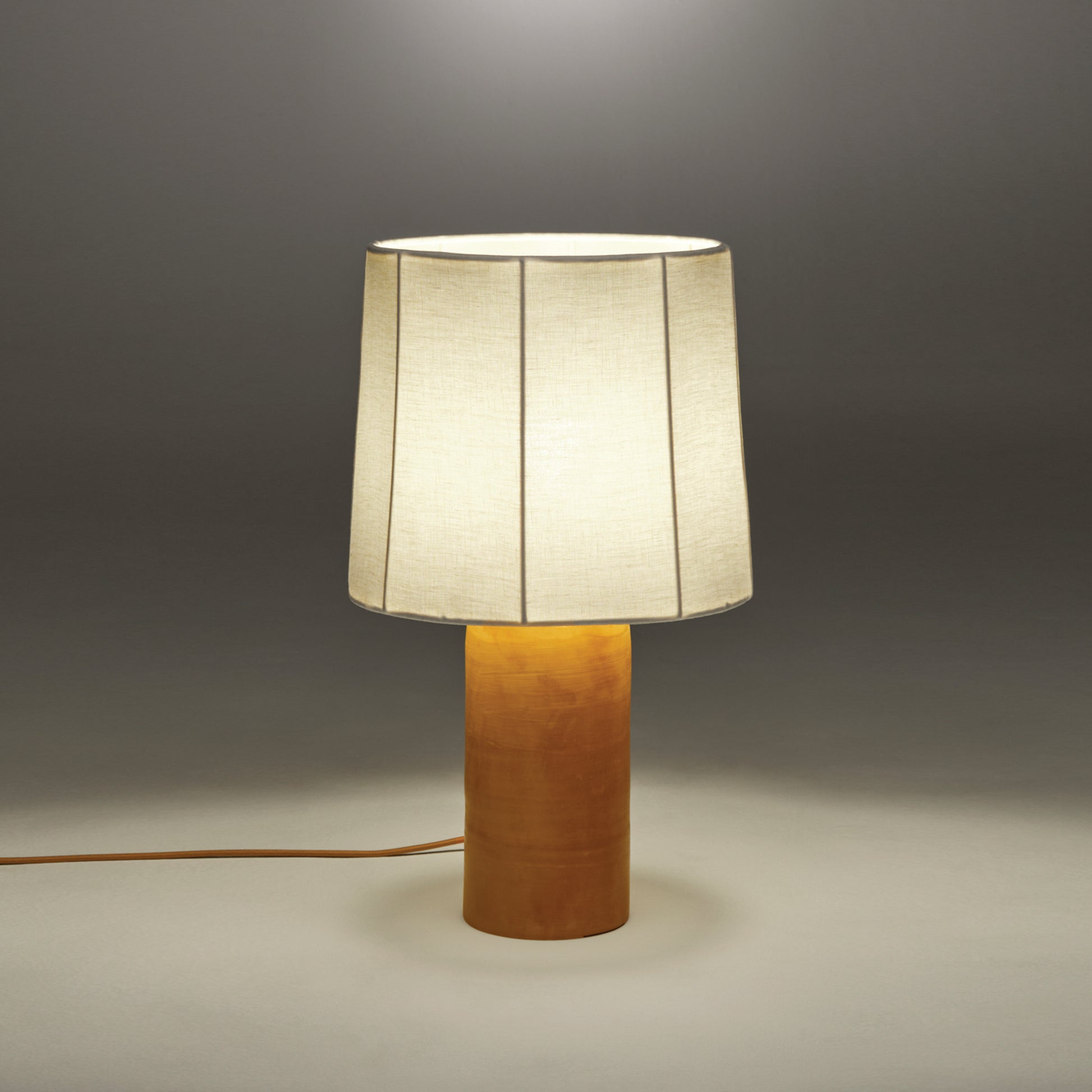Sonora Linen Medium Table Lamp by Nassi Lamps