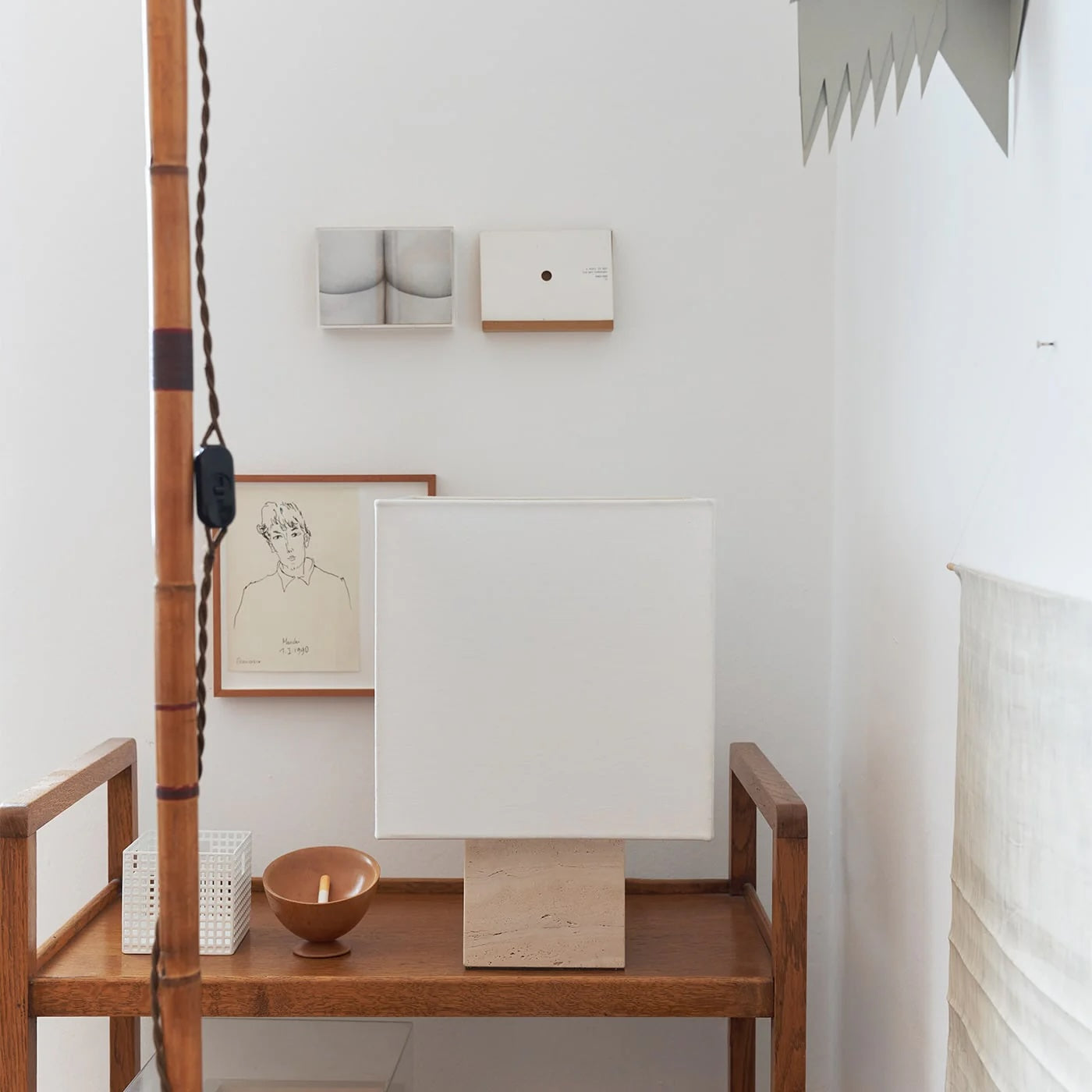 Roma Squared Small Table Lamp by Nassi Lamps