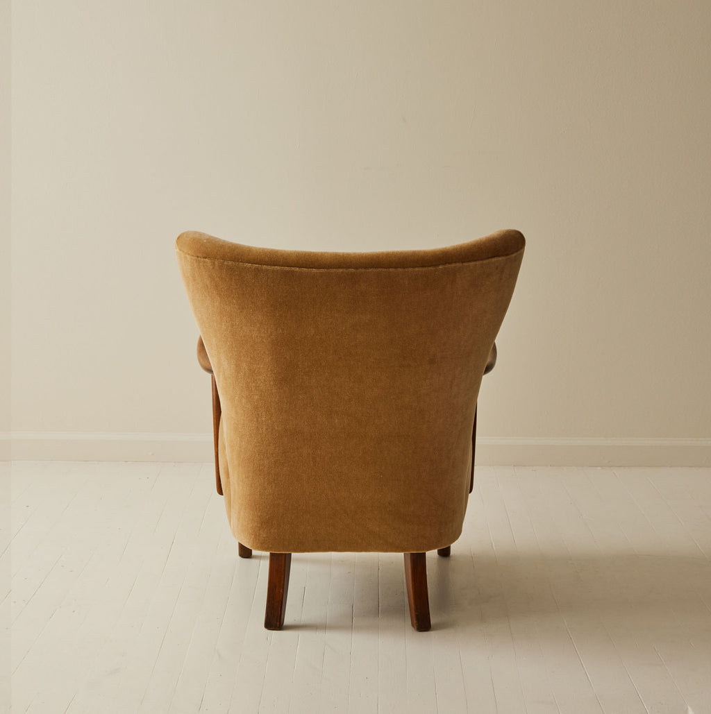 SOLD Danish Modern Alfred Christiansen Beech wood chair, 1940's.
