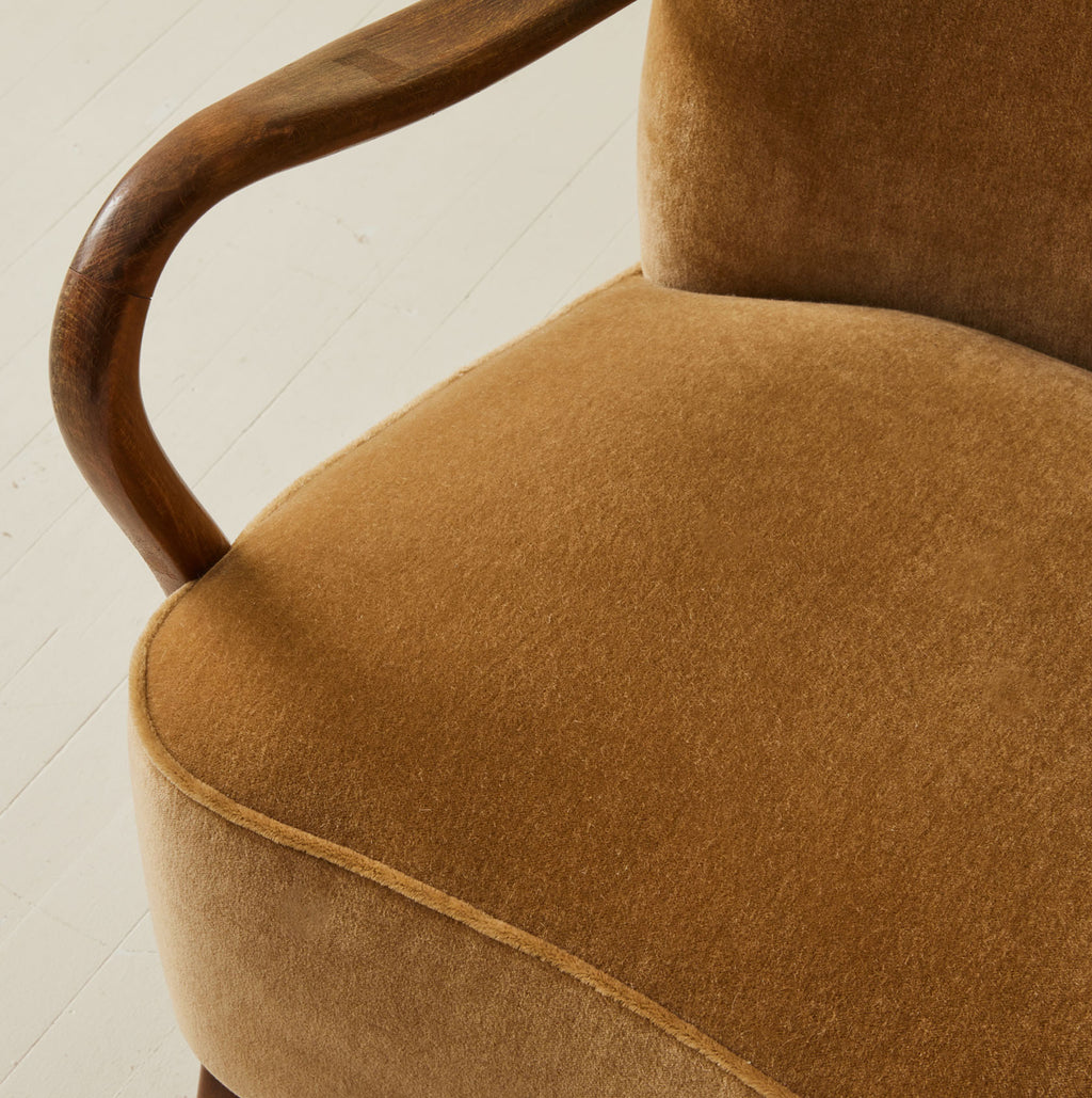 SOLD Danish Modern Alfred Christiansen Beech wood chair, 1940's.
