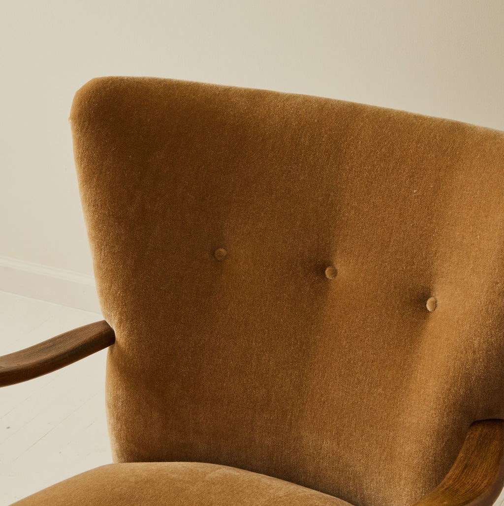 SOLD Danish Modern Alfred Christiansen Beech wood chair, 1940's.