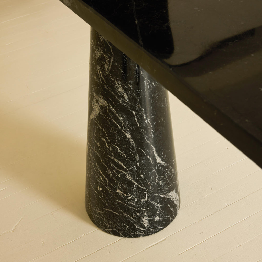 Angelo Mangiarotti Black Marble Console Table, 1970s