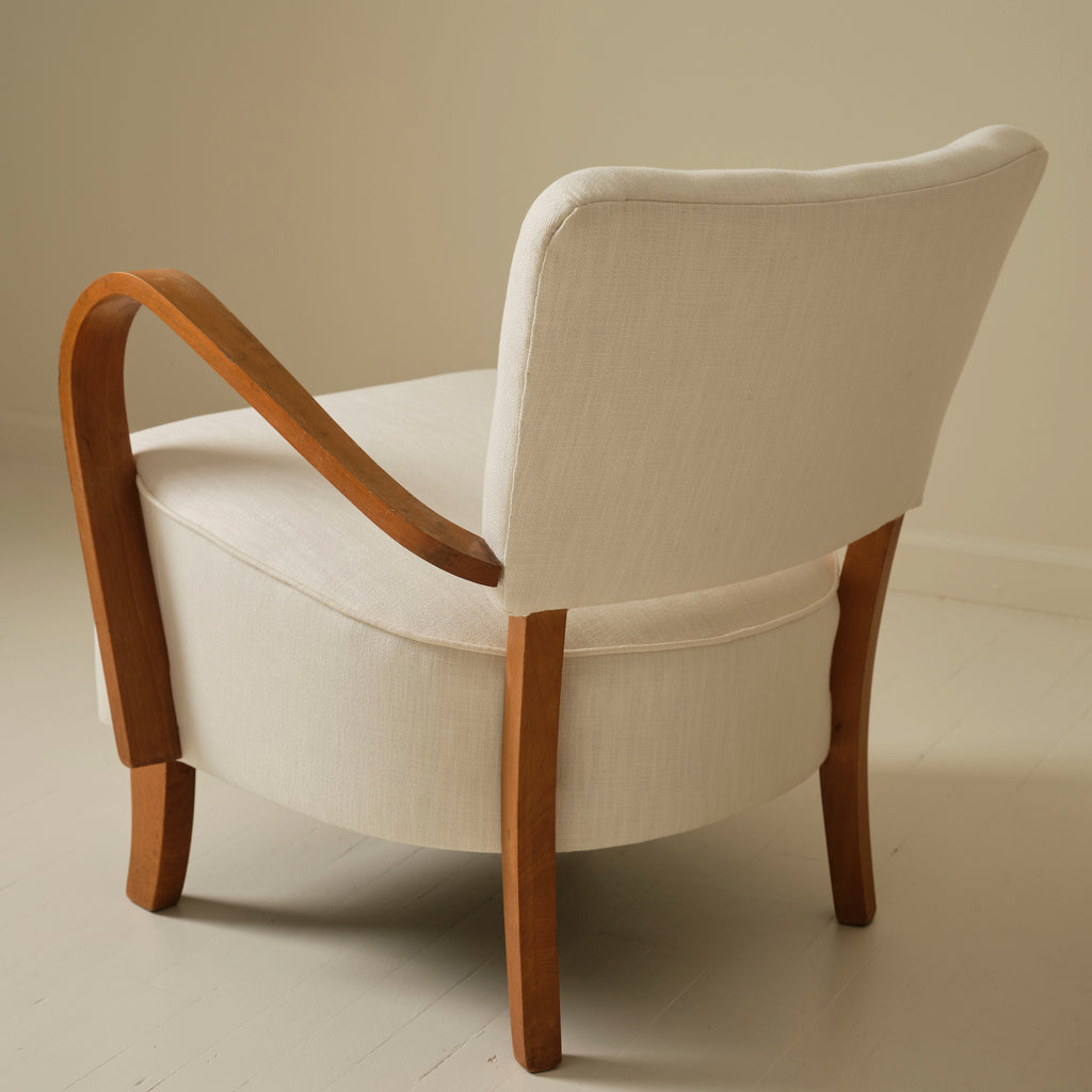 Jindrich Halabala  Bentwood Lounge Chairs, a pair, 1930's.