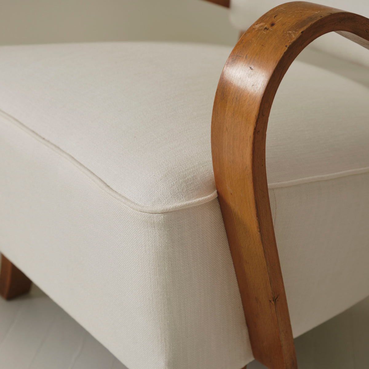 Jindrich Halabala  Bentwood Lounge Chairs, a pair, 1930's.