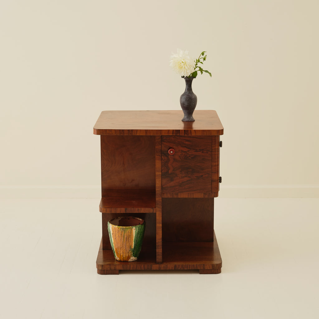 Swedish Art Deco Wood Side Table, 1940's