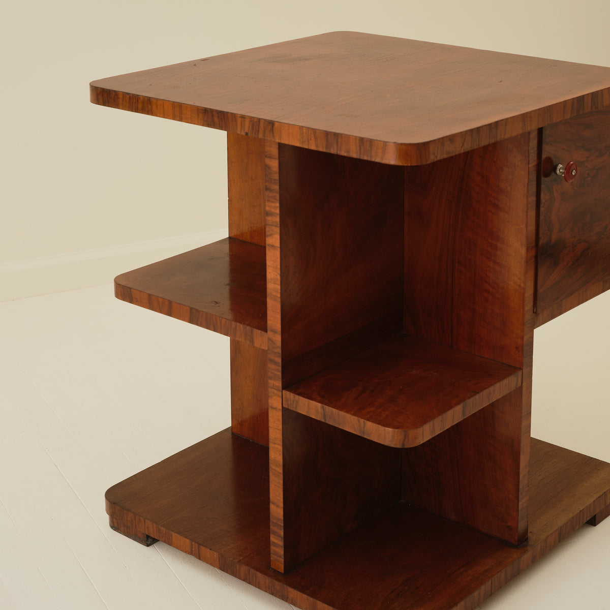 Swedish Art Deco Wood Side Table, 1940's