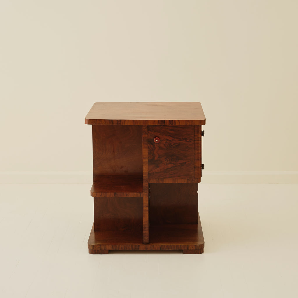 Swedish Art Deco Wood Side Table, 1940's