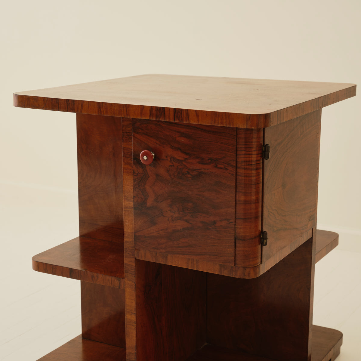 Swedish Art Deco Wood Side Table, 1940's