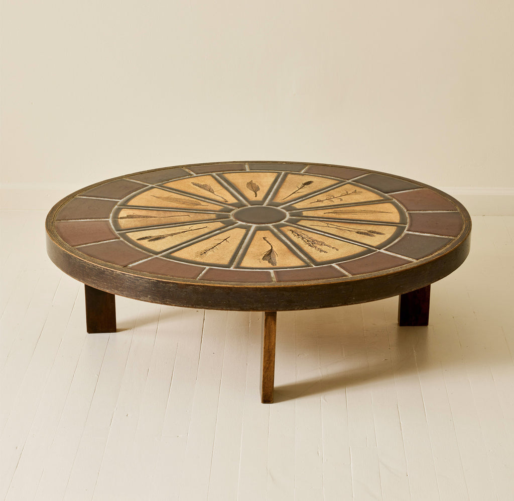 Roger Capron Ceramic Coffee Table, 1960s
