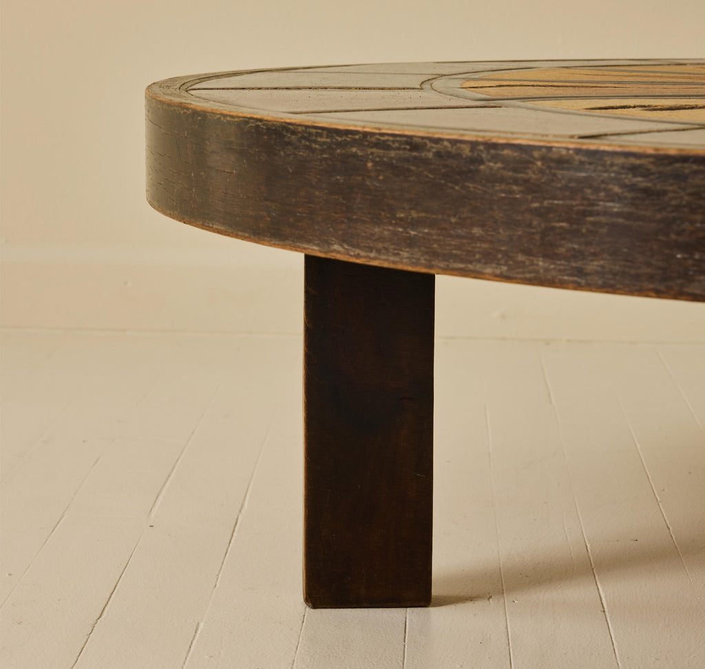 Roger Capron Ceramic Coffee Table, 1960s