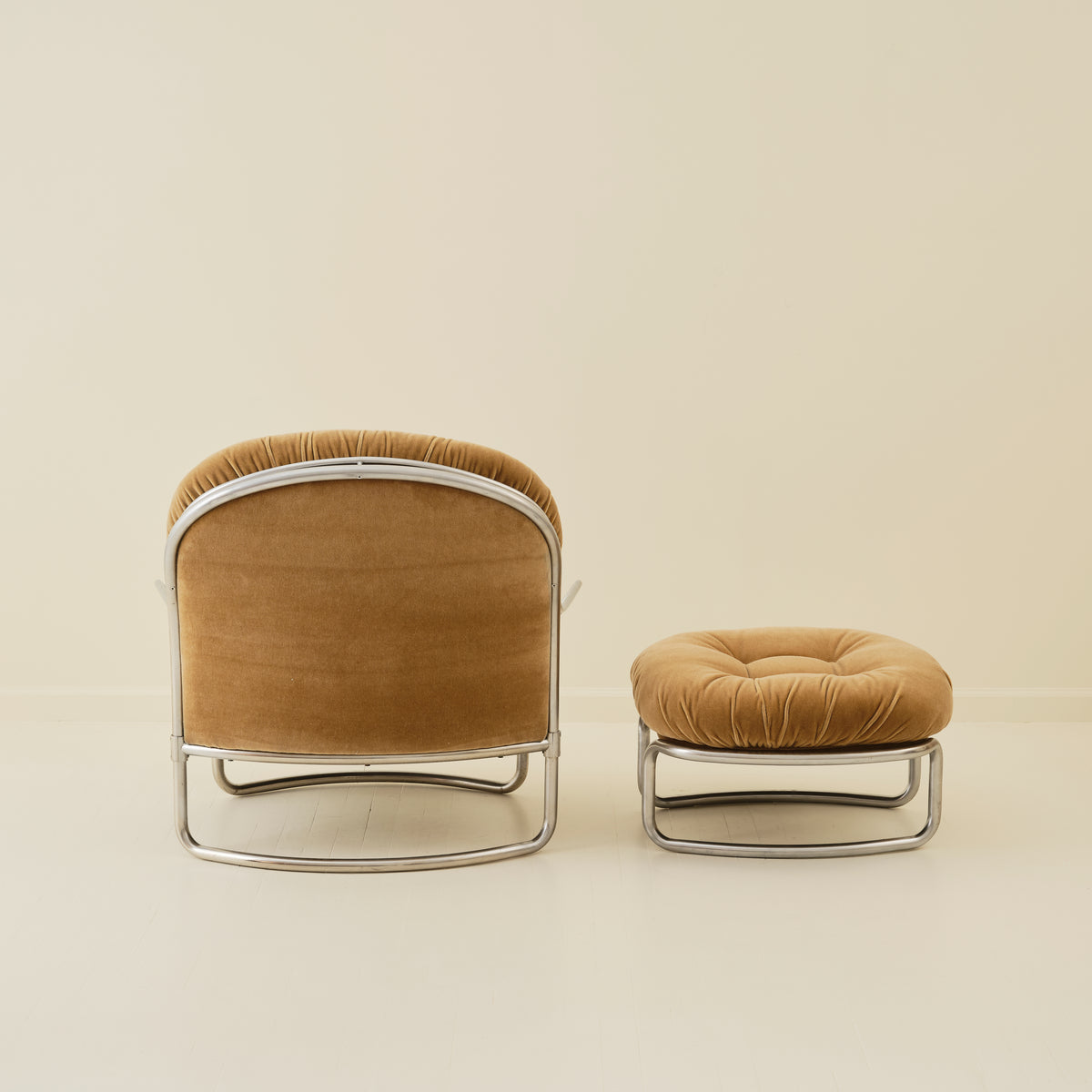Carlo De Carli Model 915 Armchair With Ottoman by Cinova, 1960s