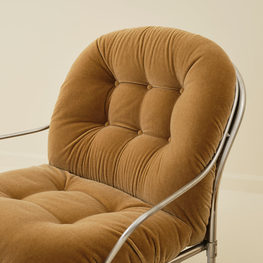 Carlo De Carli Model 915 Armchair With Ottoman by Cinova, 1960s