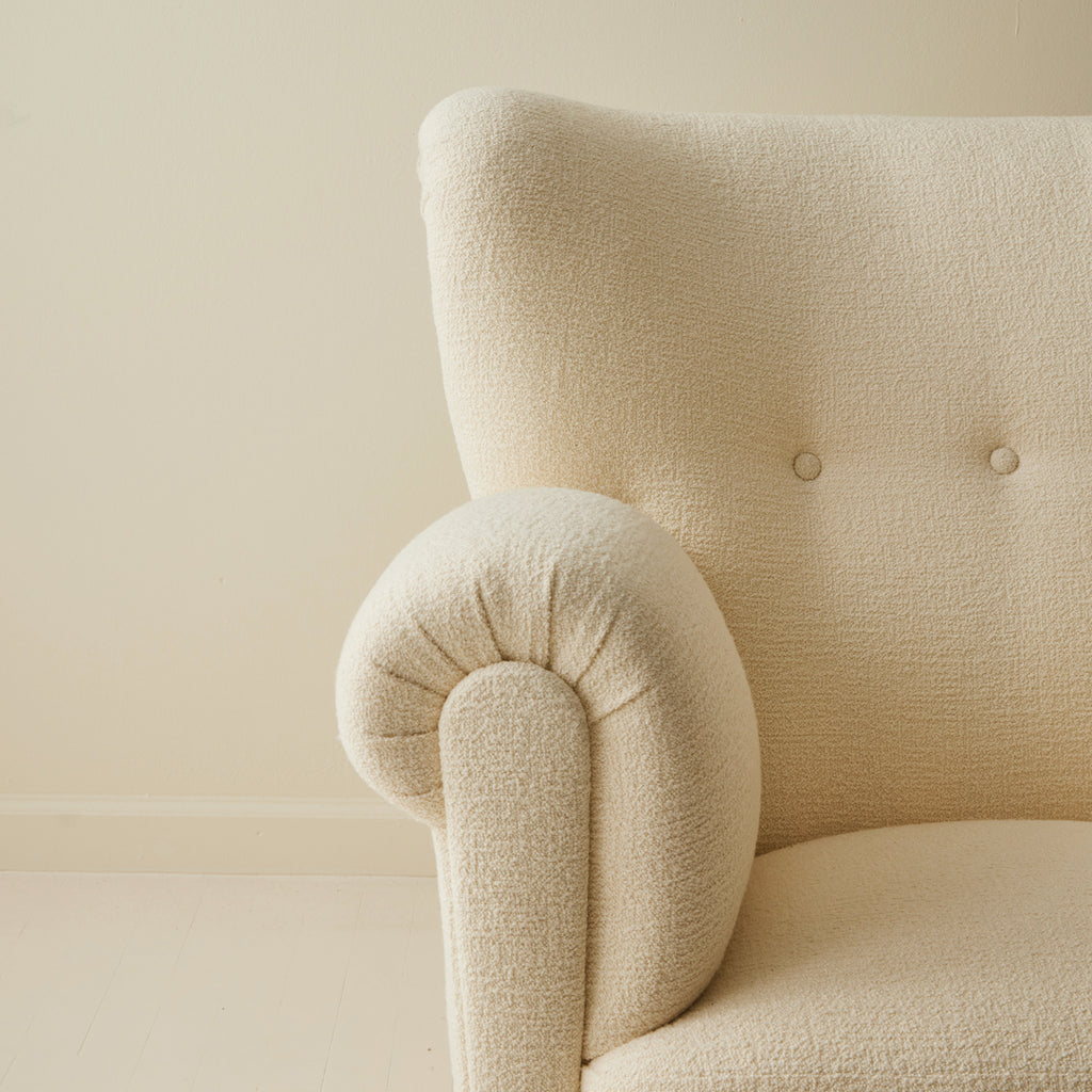 Danish Wingback Lounge Chair, 1940's.