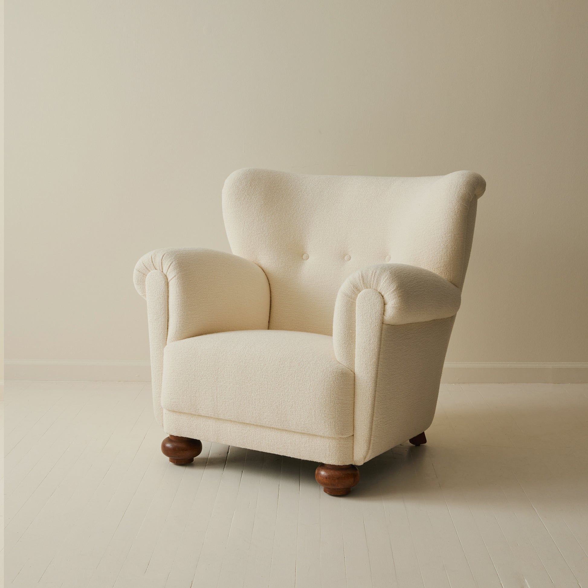 Danish Wingback Lounge Chair, 1940's.