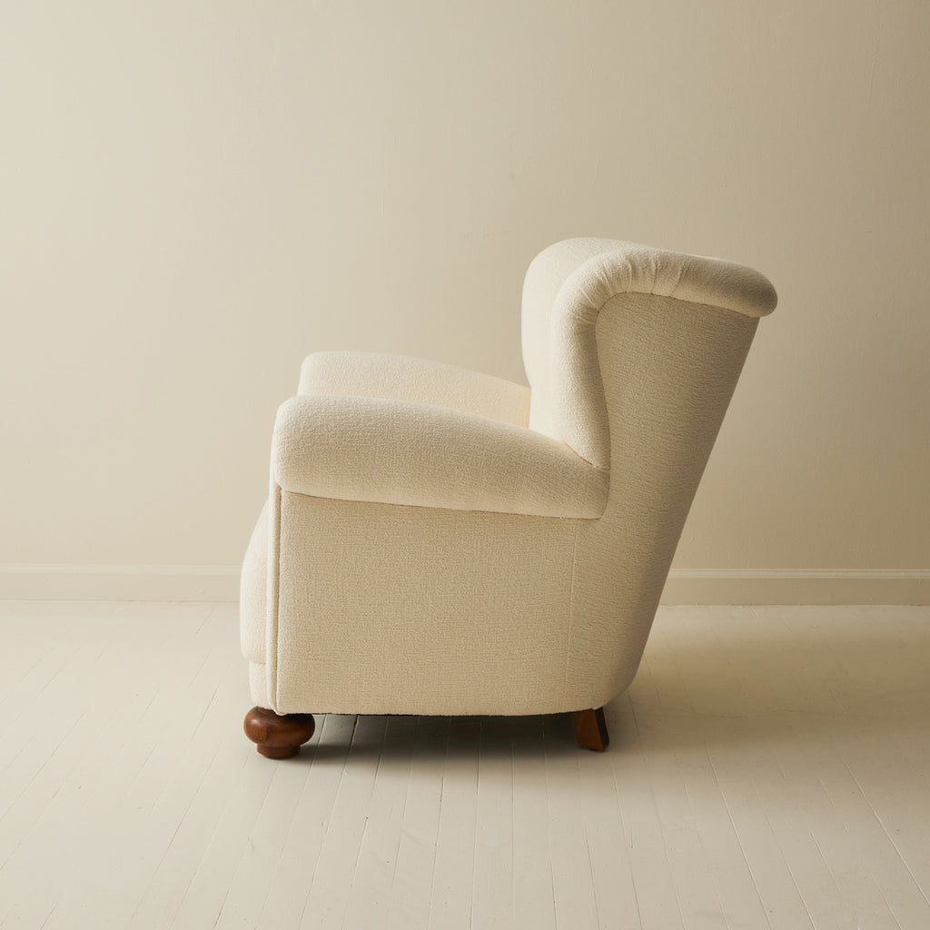 Danish Wingback Lounge Chair, 1940's.