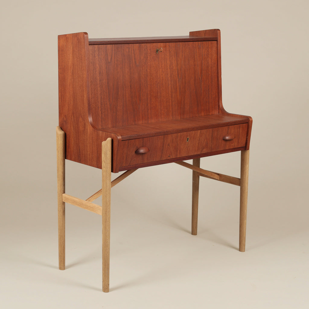 Danish Teak Secretary Desk, 1960s