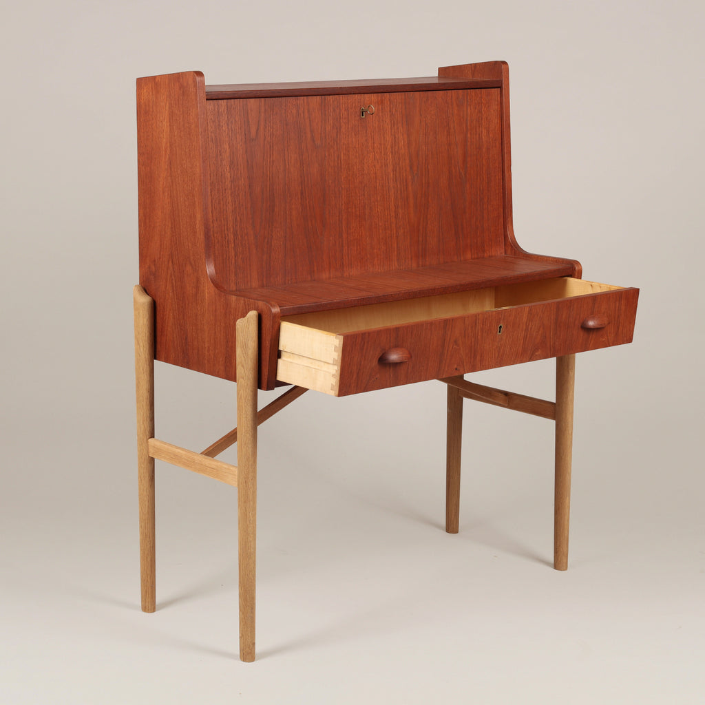 Danish Teak Secretary Desk, 1960s